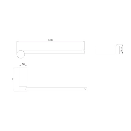 Սրբիչի կախիչ.RP-80004 Raiber Prem.խրոմ