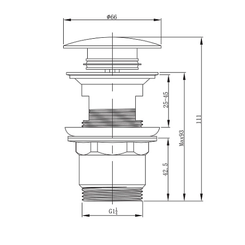 Ներքևի փական ավտ. Raiber prem RPG-50,ոսկ.
