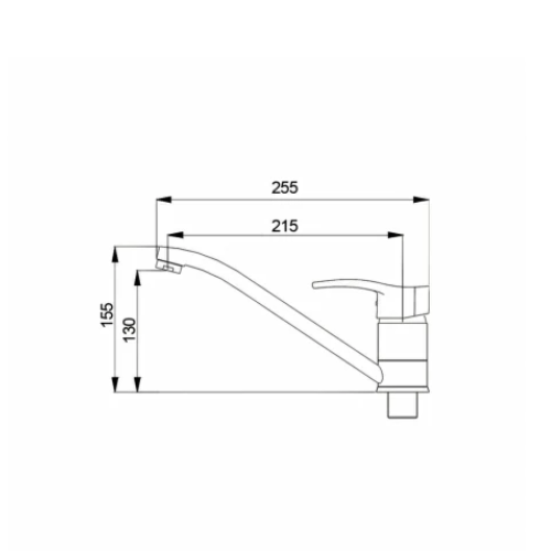 Ծորակ խոհանոցի Raiber Zoom R4003 однорычажный