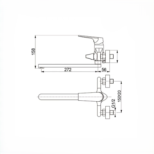 Ծորակ լոգարանի Raiber Lagos R1301
