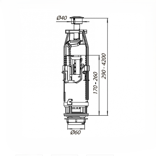 Կոնք. ջրի բացթողման և ջրալցման հանգ. Абк-05