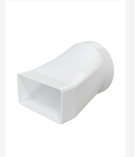 Կցորդիչ հարթից կլոր 90*, 55X110/D100