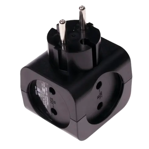 Եռաբաշխիչ SP-4-B 16A, 3.6kv սև ա/ հողանց.