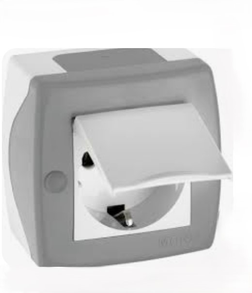 Վարդակ կափարիչով պատի TITAN 2425