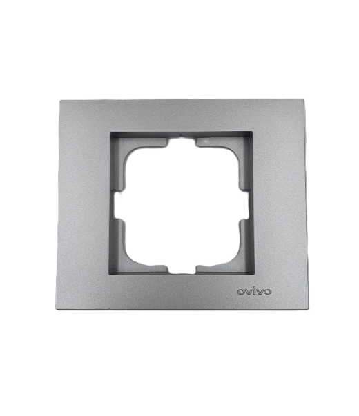 Վարդակի շրջանակ 1տ. արծաթ  OVIVO GRANO