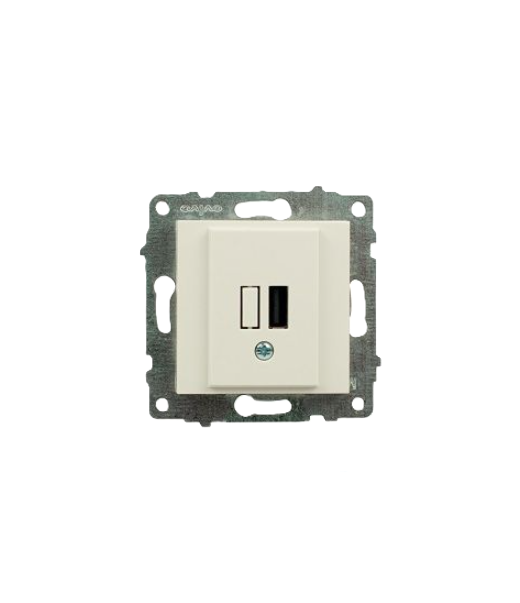 Վարդակ սպիտակ USB  OVIVO 