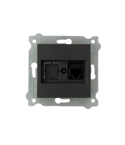 Կցորդիչ համակարգիչի /շտիկեռ/ սև CAT6 OVIVO